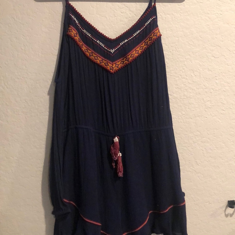 Nordstrom’s blue romper with boho pattern